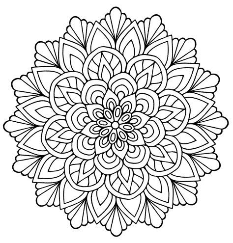 Printable Mandala Flowers